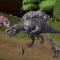 Midnight multiplayer dinosaur hunt